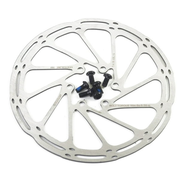 2PCS Centerline Disc Brake Rotor w/6 Bolts 160/180mm MTB Road Bike Disc Brakes